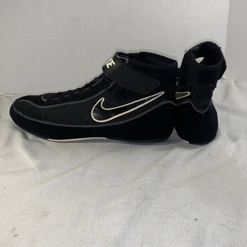 Nike Men’s Speedsweep 7 Black/White High-Top Athletic Boxing Shoes